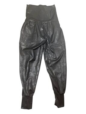 OFFLINE by Aerie "The Hugger" Crackle Faux Leather Joggers